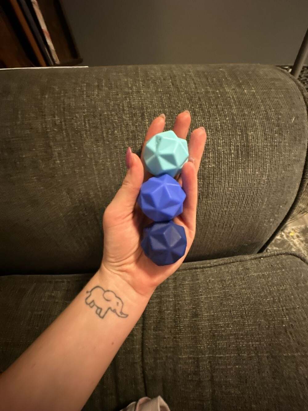Speks Odds Geometric Silicone Office Desk Magnets 3-Pack